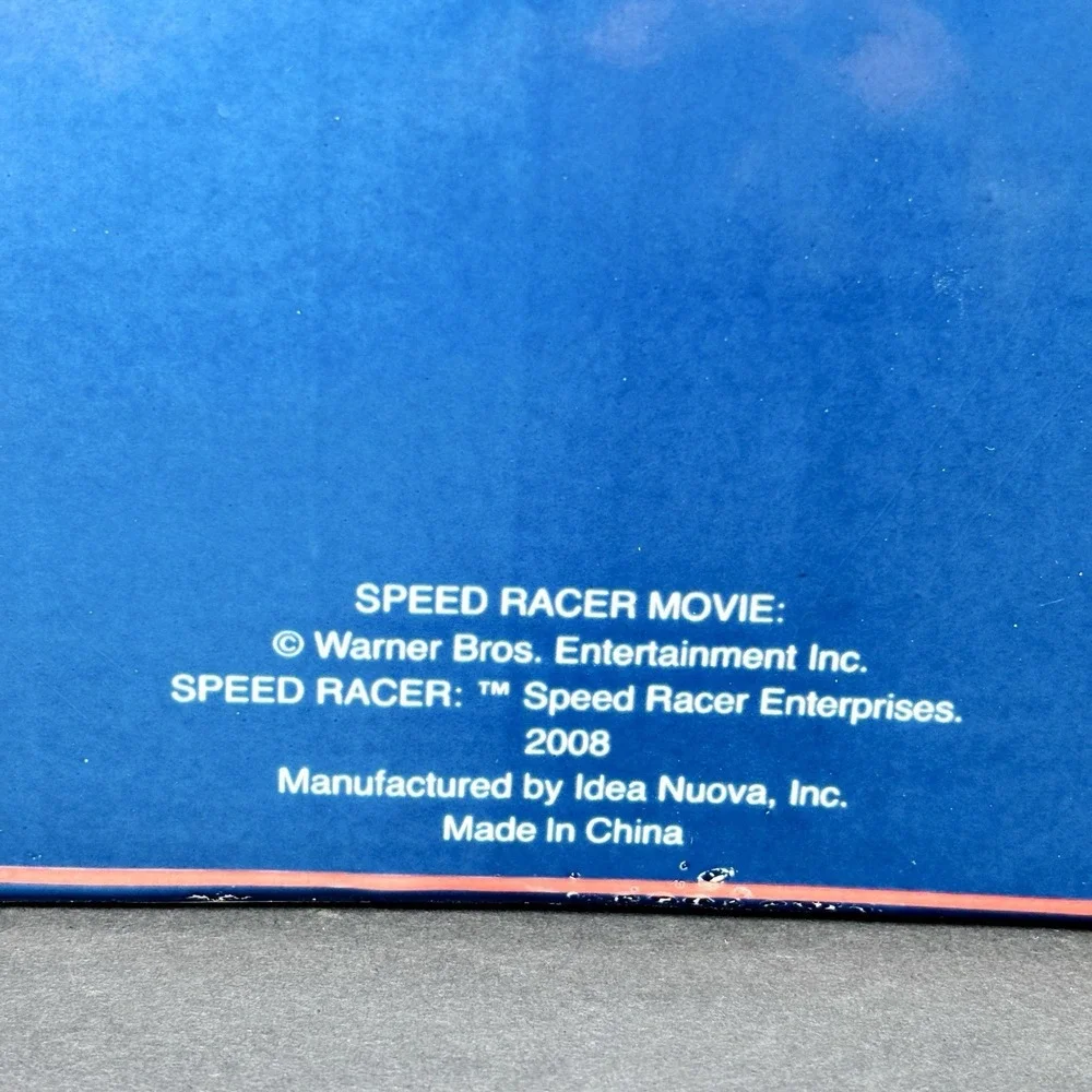 SPEED RACER MOVIE 2008 MACH 6CERAMIC COIN Piggy‎ BANK Red Blue White